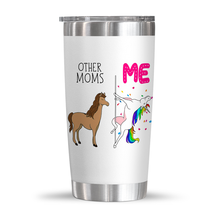 Drinkware Flasks Funny Unicorn Mom 20oz Tumbler