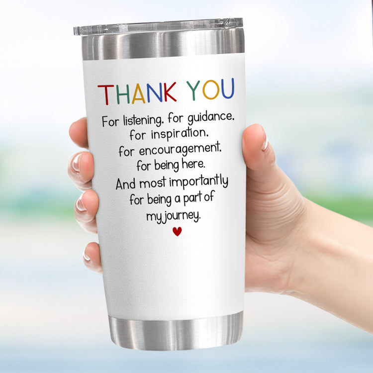 Thank You Gifts For Teacher, Women - Teacher's Day, Christmas, Birthday Gifts For Teacher, Appreciation Gifts For Friends, Boss, Inspirational Gifts - 20 Oz Stainless Steel Tumbler